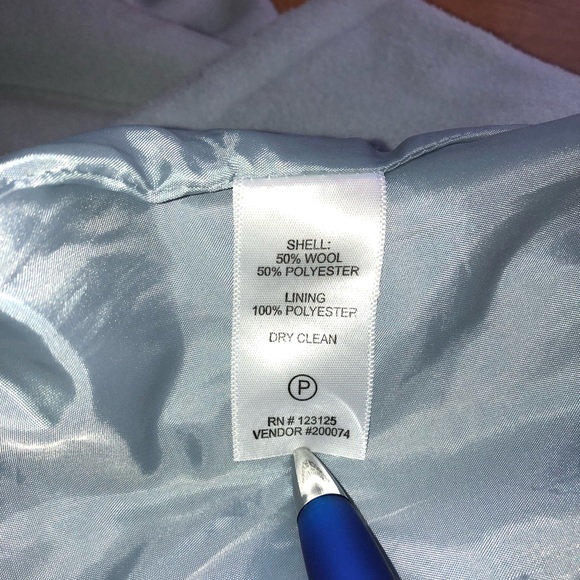 Chadwick’s, 3/4 Length Double Breasted Wool Coat - Picture 4 of 4